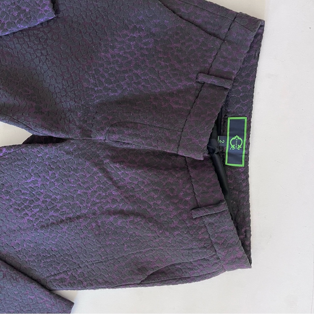 Purple Patterned Pants - image 2